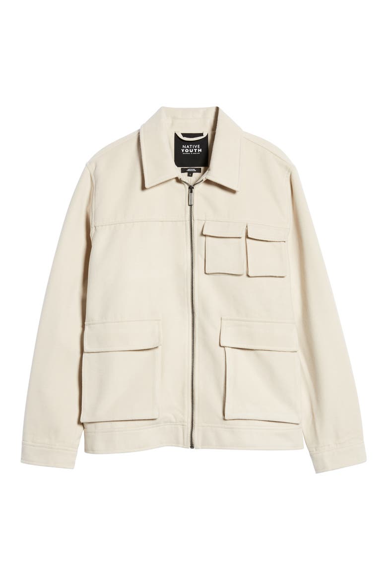 Cargo Pocket Jacket, Alternate, color, STONE
