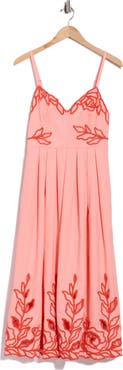 Cinq à Sept Maude Embroidered A-Line Dress