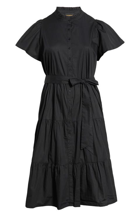 Bellucci Cotton Poplin Tiered Dress
