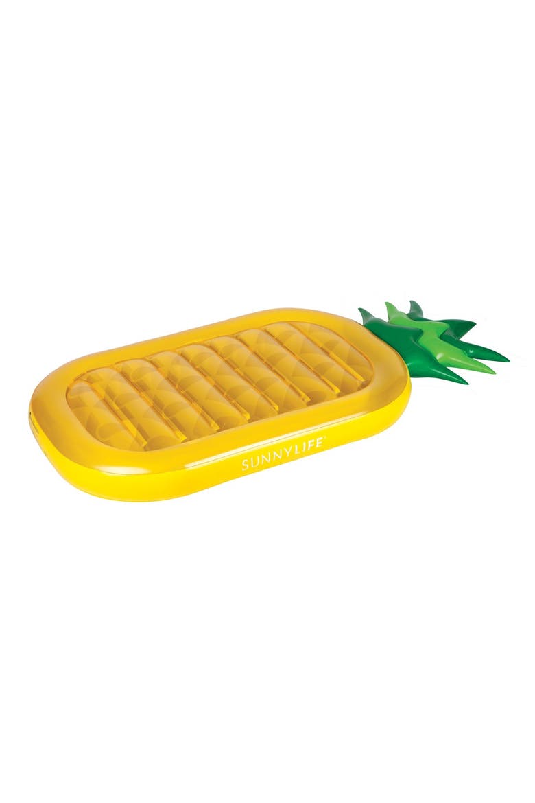 'Really Big' Inflatable Pineapple Pool Floatie, Alternate, color, YELLOW