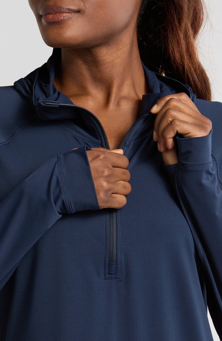 Helly Hansen Shine Solen Sun Half-Zip Hoodie, Alternate, color, 