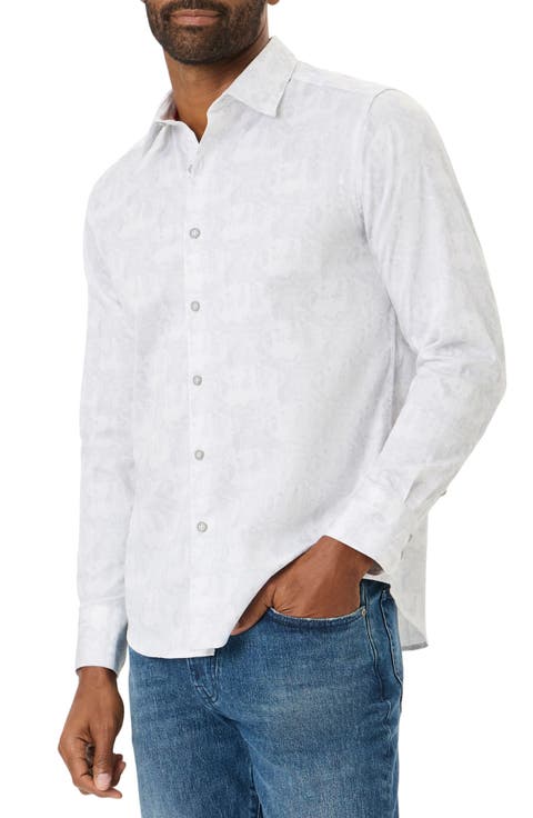 Victory Mode Long Sleeve Stretch Cotton Button Up Shirt