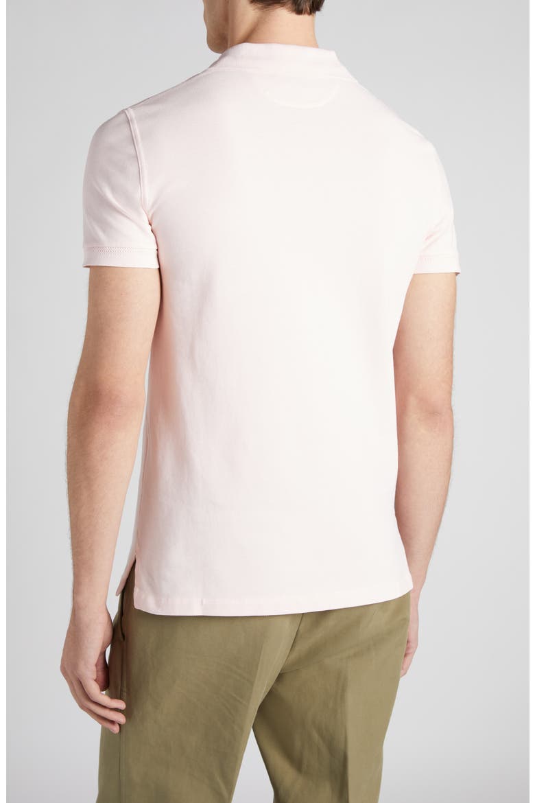 Short Sleeve Cotton Piqué Polo, Alternate, color, DP013 POWDER PINK