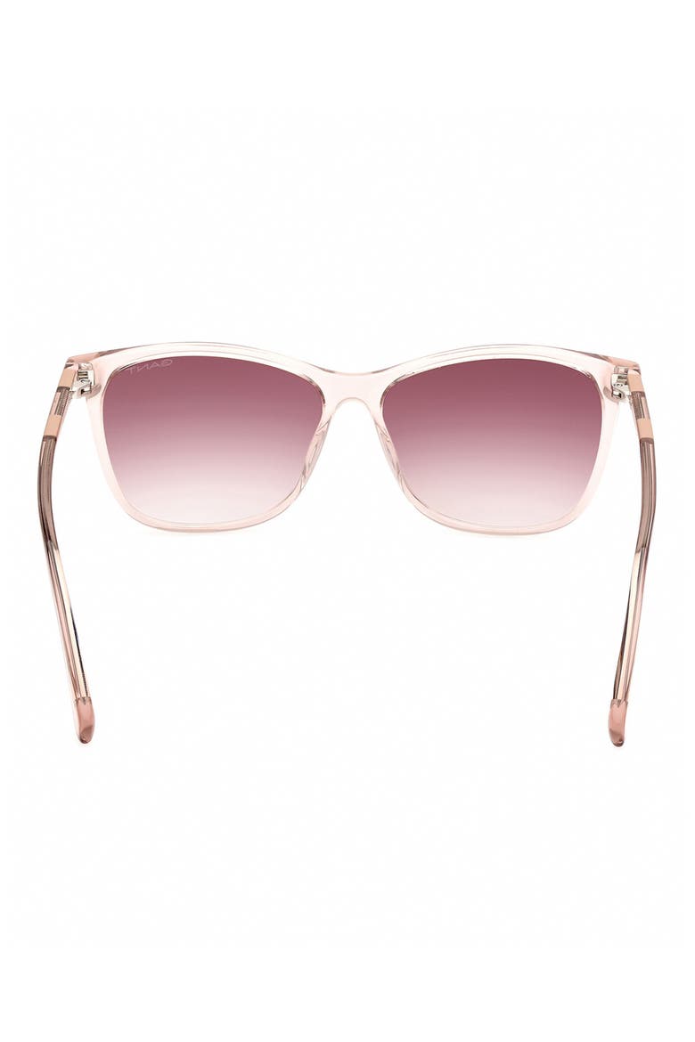 Square Sunglasses, Alternate, color, SHINY PINK / GRADIENT BROWN