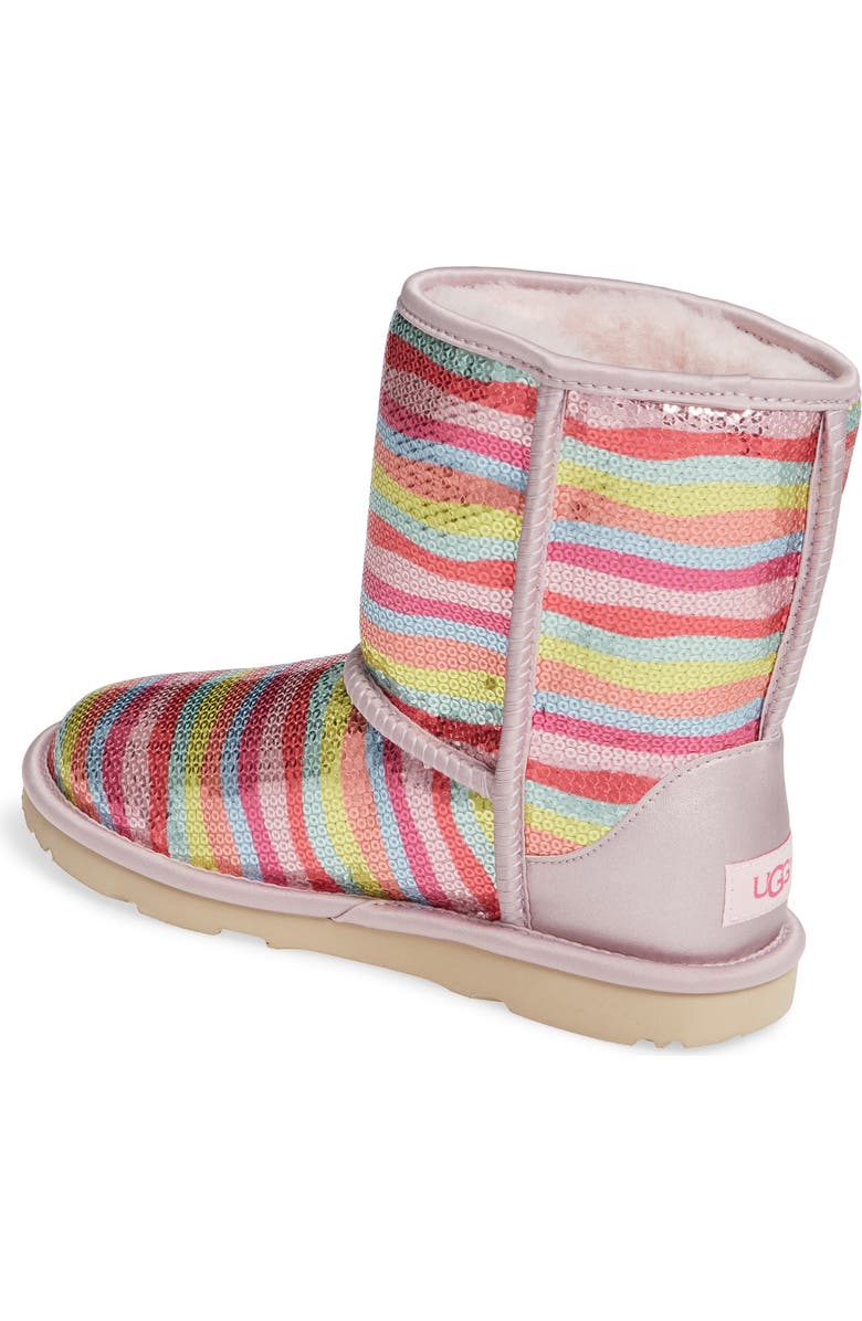 UGG<sup>®</sup> Classic Short II Genuine Sheepskin Lined Mural Boot, Alternate, color,