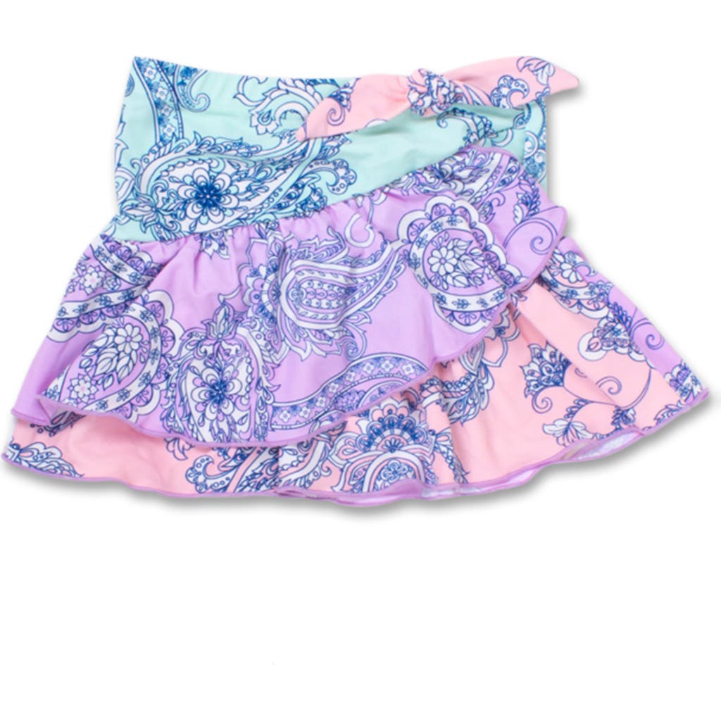 SHADE CRITTERS SHADE CRITTERS KIDS' COLORBLOCK RUFFLE SKIRT