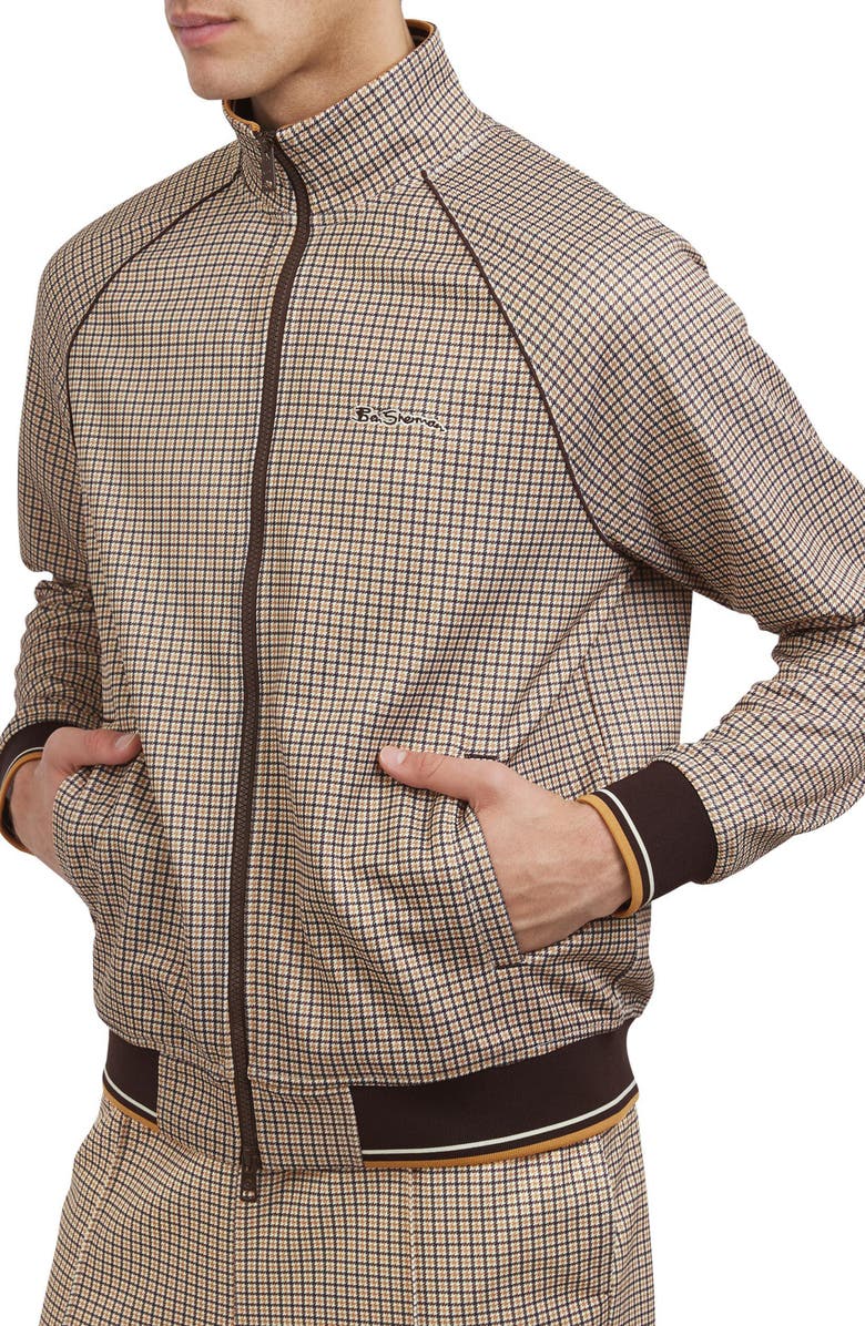 Ben Sherman Houndstooth Track Jacket, Main, color, 