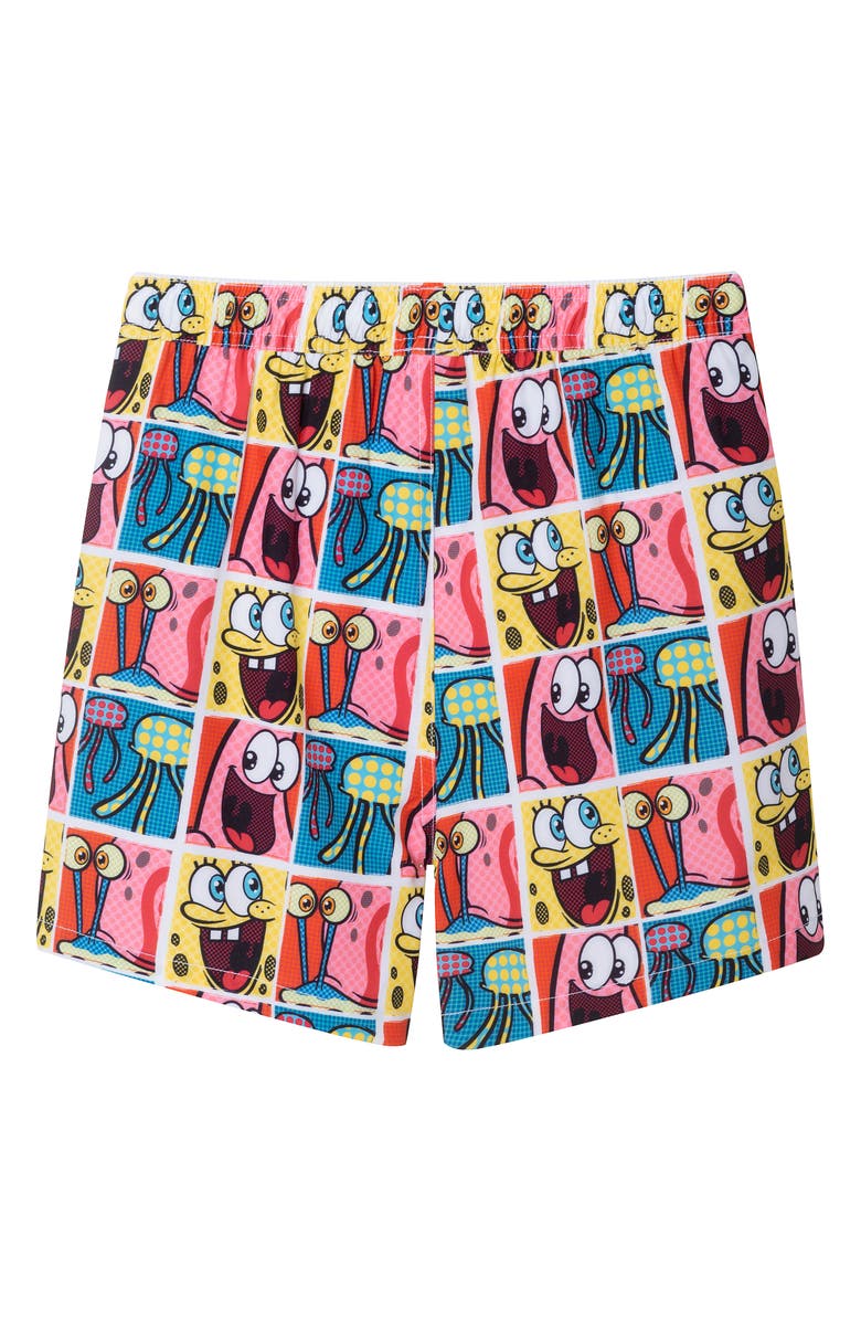 Andy & Evan Kids' SpongeBob<sup>®</sup> Swim Trunks, Alternate, color,