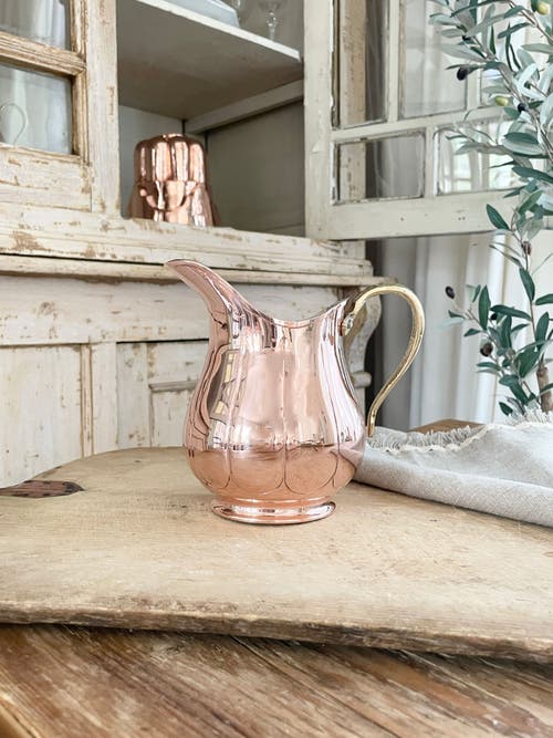 Coppermill Kitchen Cmk Vintage Inspired Copper Small Pitcher In Copper