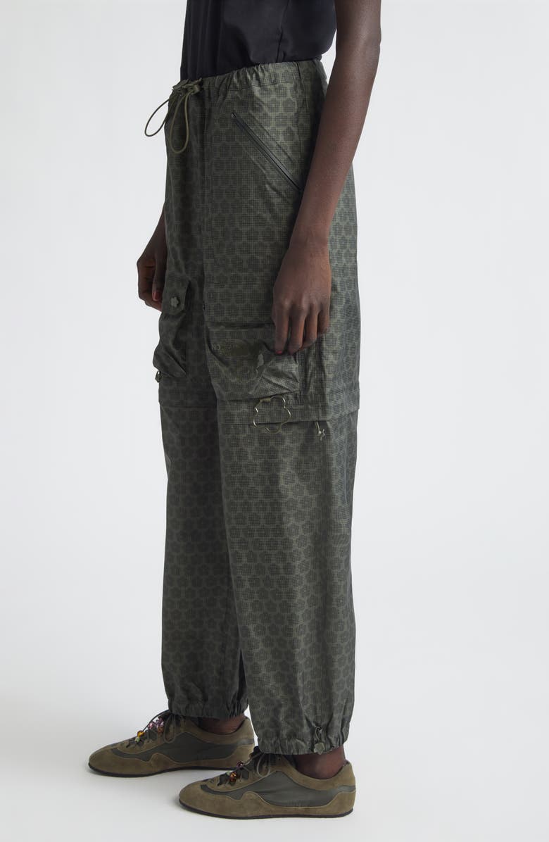 Cecilie Bahnsen x The North Face Water Repellent Cargo Pants, Alternate, color, Forest Night Green