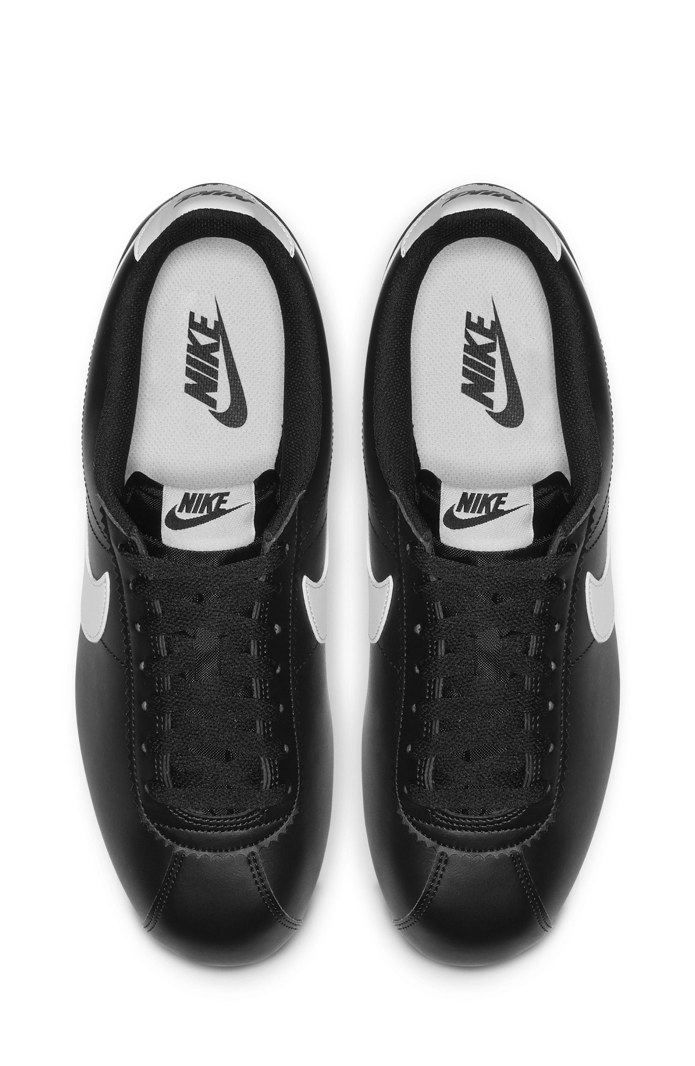 Classic Cortez Sneaker, Alternate, color, BLACK/ WHITE/ WHITE