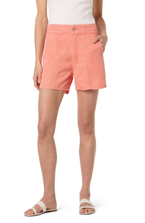 Pieced Waist Denim Shorts