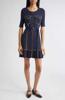 Cinq à Sept Elisha Belted Sweater Dress