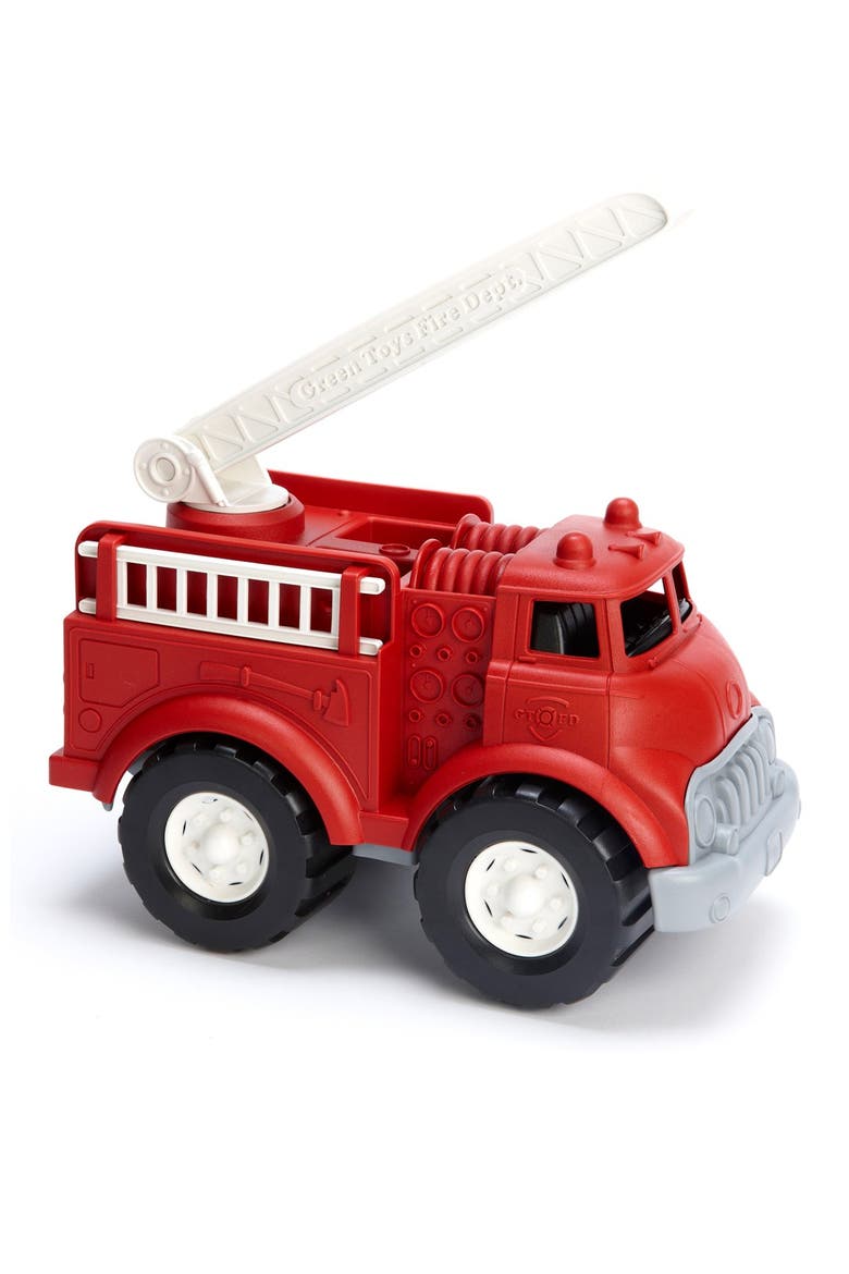 Fire Truck Toy, Alternate, color, DARK RED