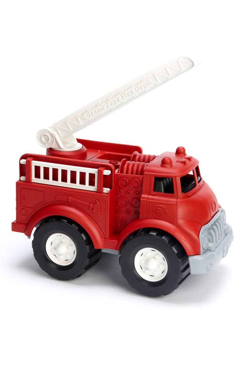 Green Toys Fire Truck Toy, Alternate, color, Dark Red