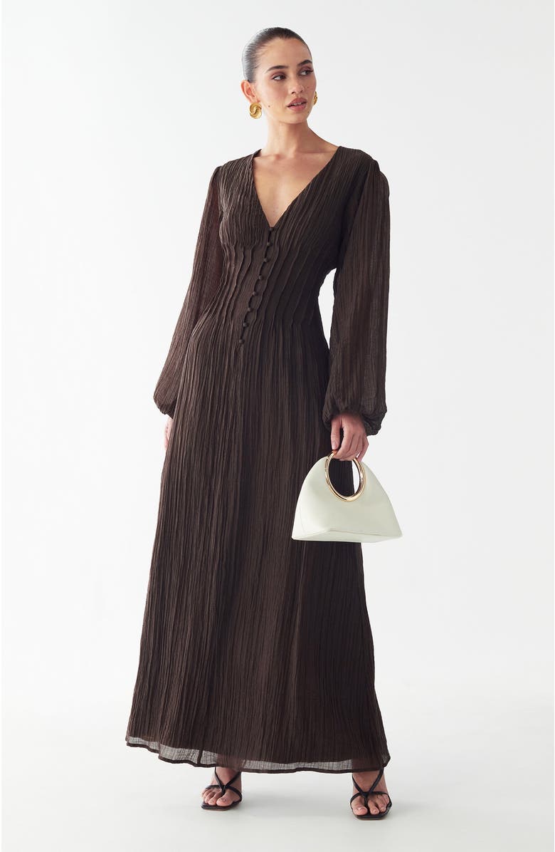 WILLA Palamino Dress, Alternate, color, Chocolate