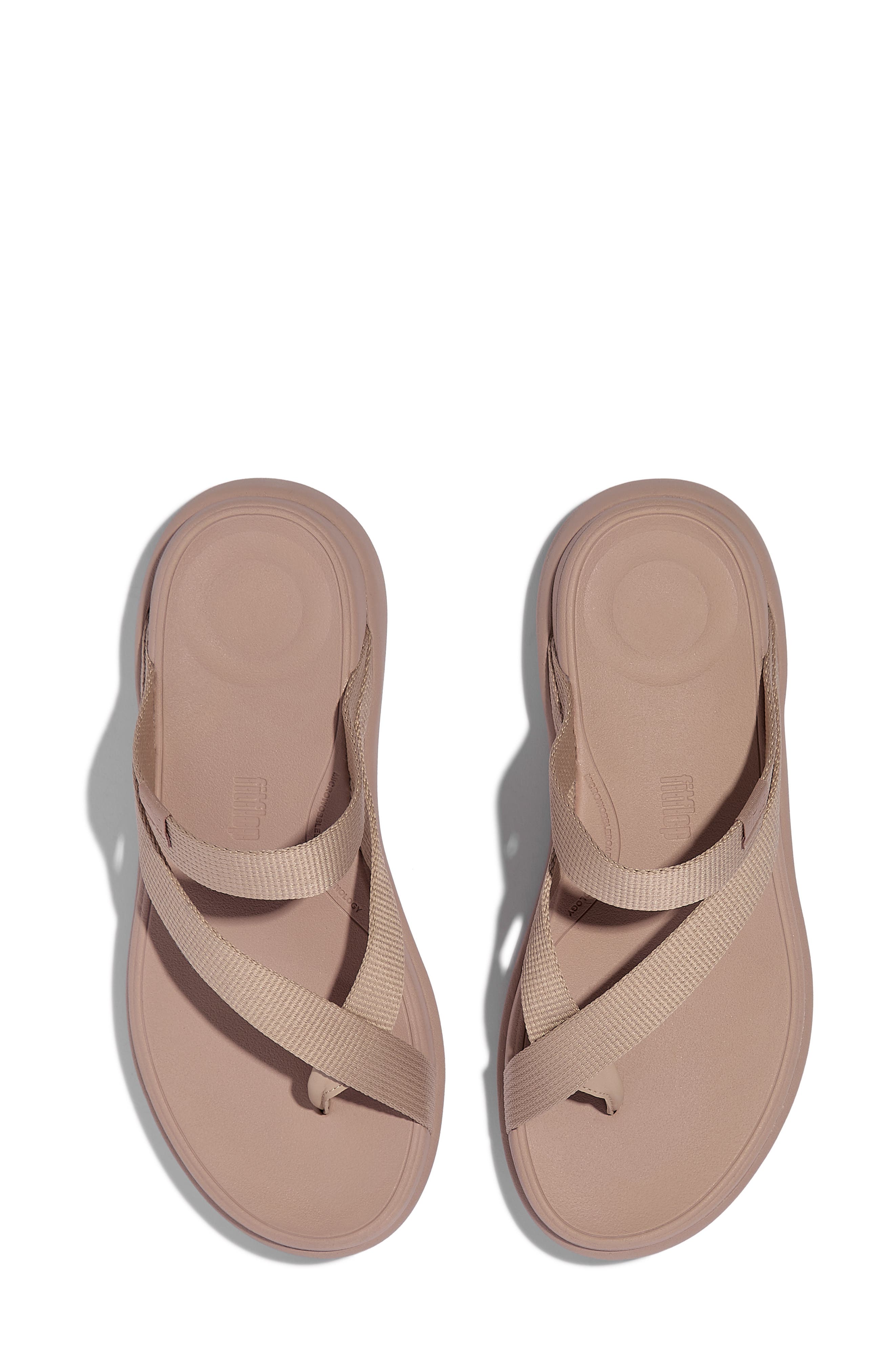 FitFlop Mode Go Webbed Flatform Sandal, Alternate, color, Paris Beige