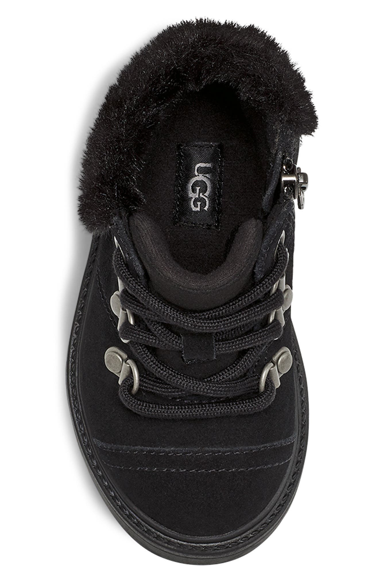 UGG<sup>®</sup> Kids' Azell Faux Fur Waterproof Hiker Boot, Alternate, color, 