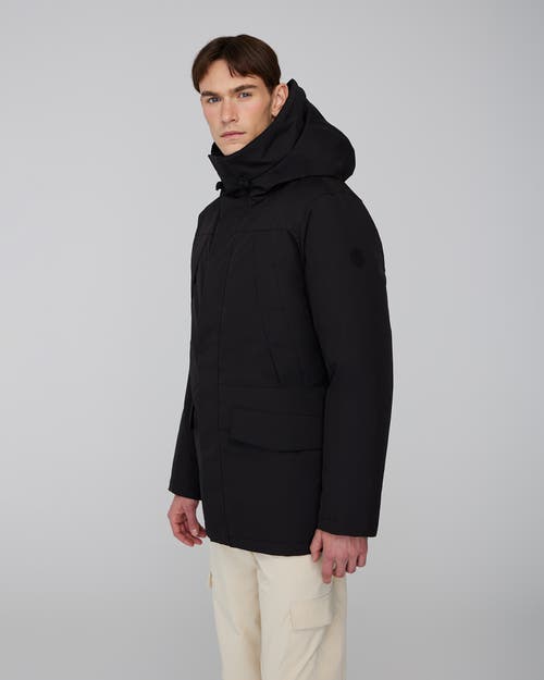 Quartz Co. Grant | Hooded Down Winter Jacket In Black