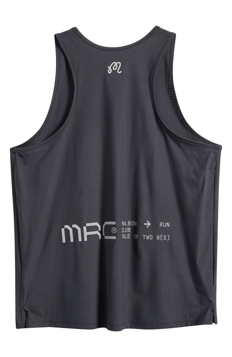 Malbon Golf Run Club Mesh Tank, Alternate, color, Jet Black