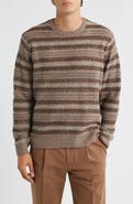 Brixton Midnight Stripe Crewneck Sweater