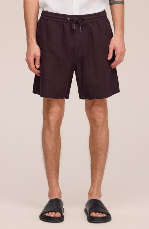 1454 Gregor Linen Drawstring Shorts