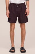 NN07 1454 Gregor Linen Drawstring Shorts