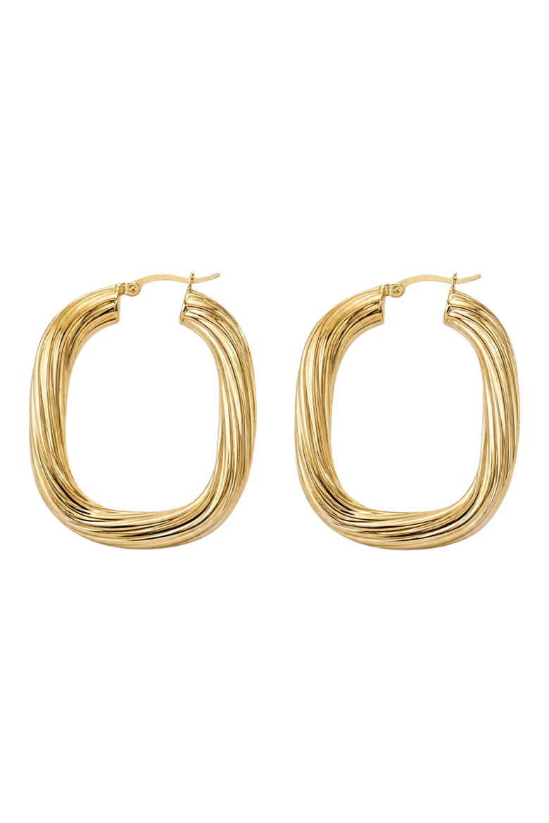 The Large Mirae Hoop Earrings, Main, color, GOLD