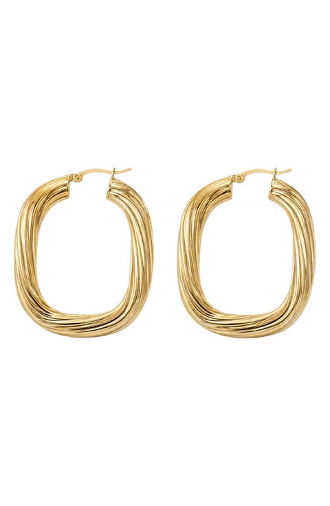 The Large Mirae Hoop Earrings