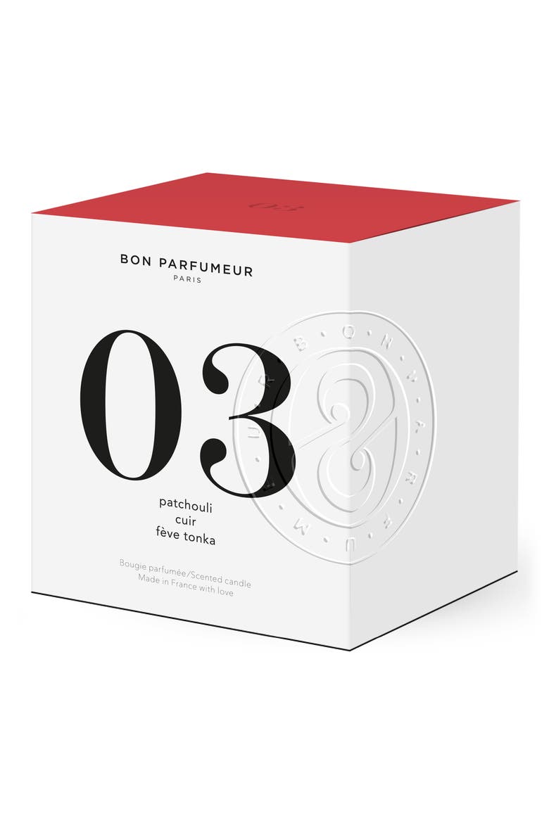 Candle 03 Patchouli, Leather & Tonka Bean Scented Candle, Alternate, color, NO COLOR
