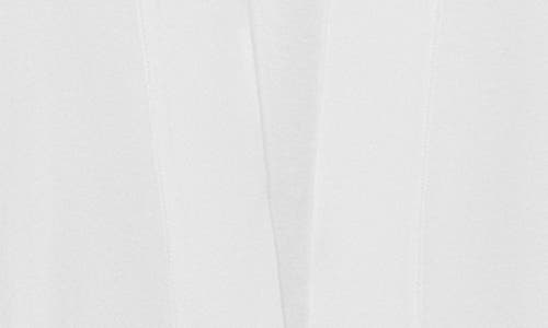 Mango Lace Trim Tie Waist Cotton Robe In White