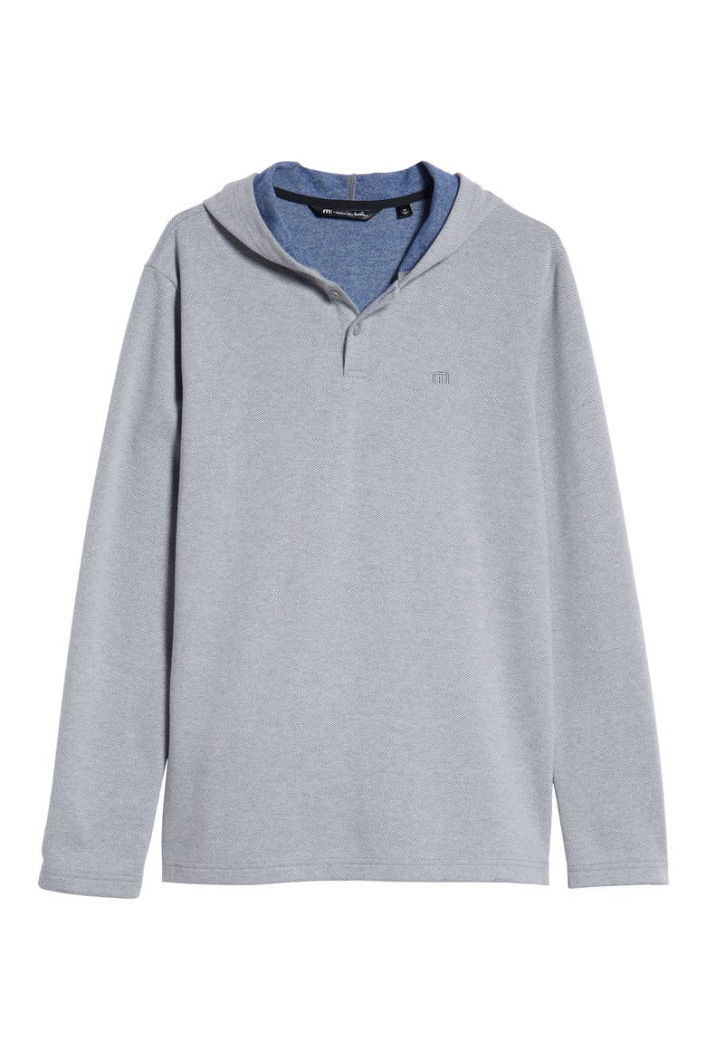 Travis Mathew Sainz Hoodie, Alternate, color, HEATHER GREY