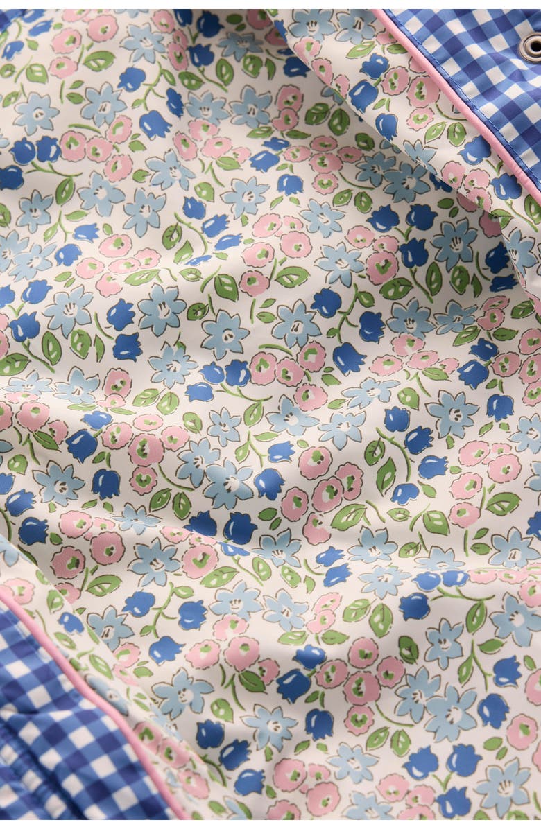 Mini Boden Kids' Padded Gingham Jacket, Alternate, color, Blue Gingham