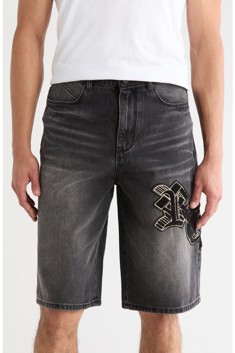 Gustavo Denim Shorts, Main, color, CHARCOAL DRIFT