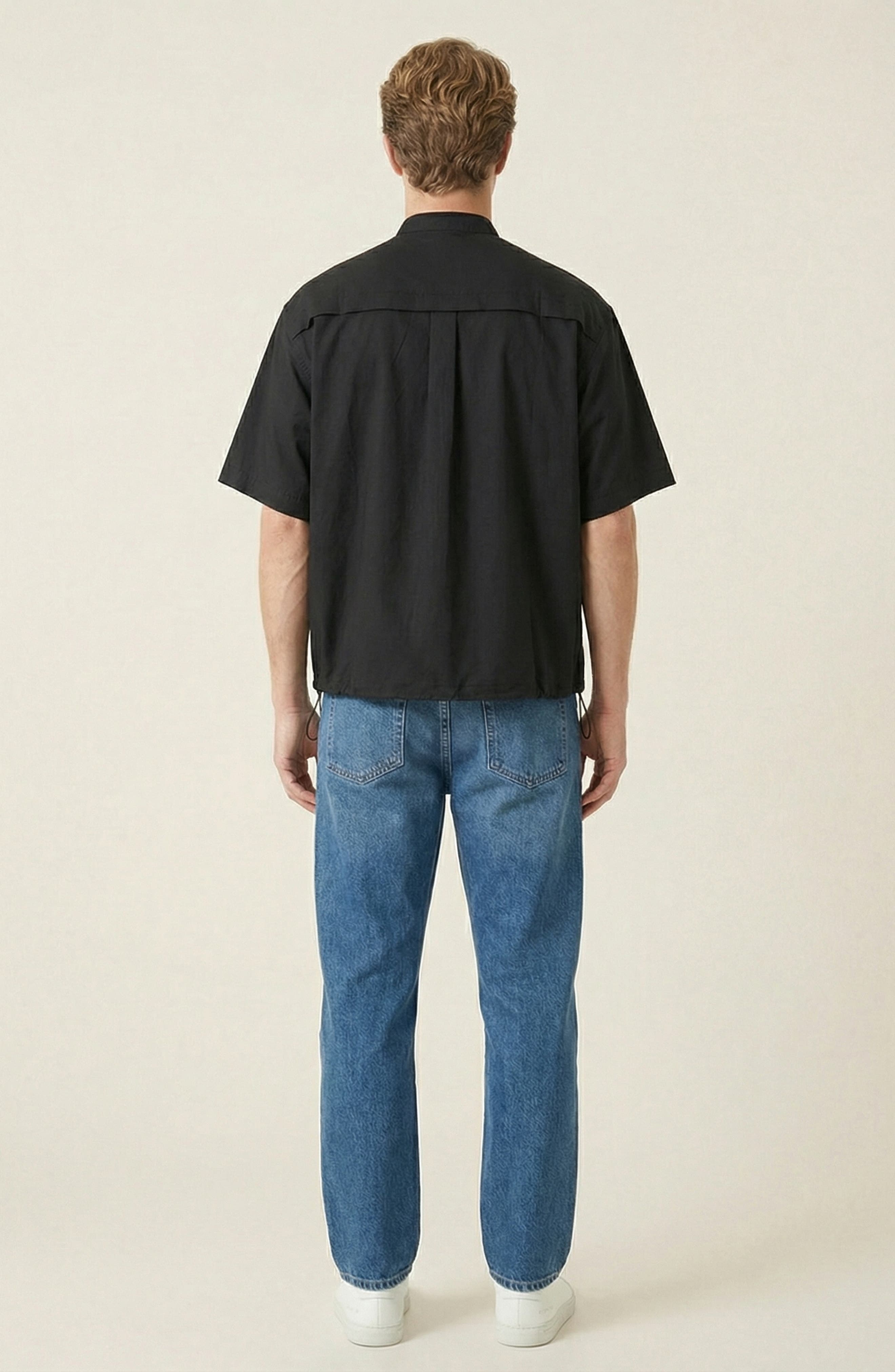 Short Sleeve Stand Collar Jacket - image 2