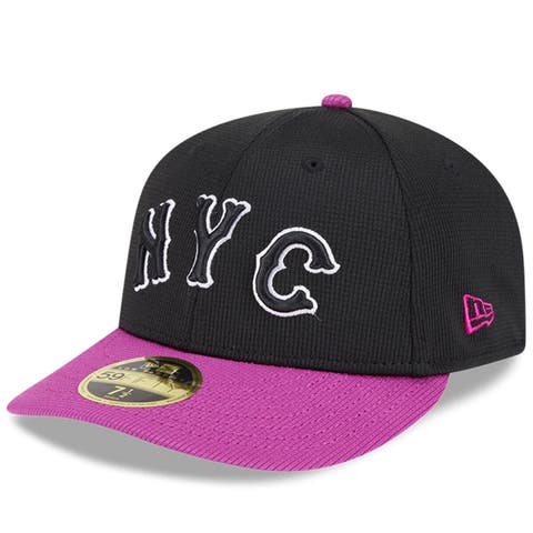 Men's New Era Charcoal/Purple New York Mets City Connect Batting Practice Low Profile 59FIFTY Fitted Hat