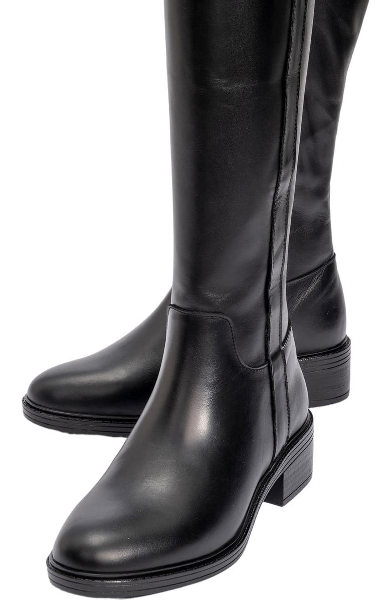 Forever & Always Shoes Acro Leather Boot, Alternate, color, Black Leather