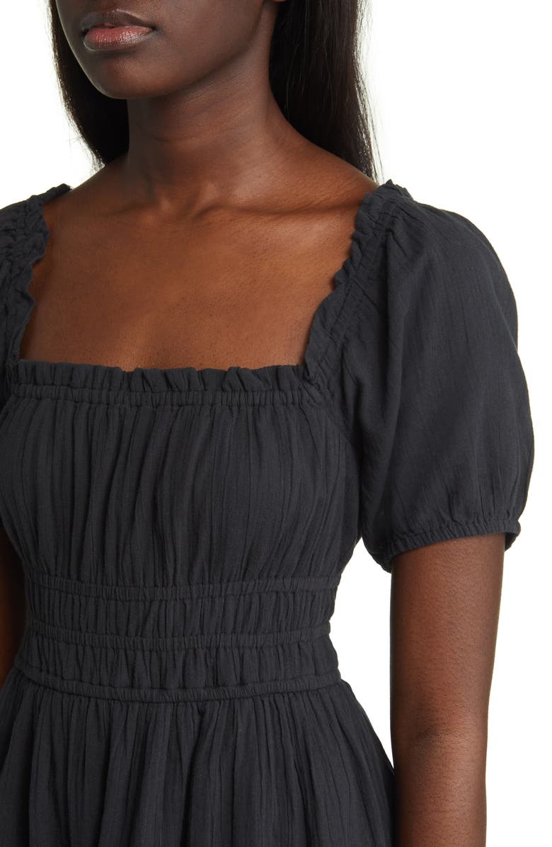 BP. Shirred Puff Sleeve Prairie Dress, Alternate, color,