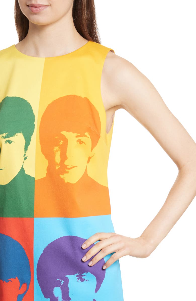 Alice + Olivia AO x The Beatles Clyde A-Line Shift Dress, Alternate, color, 