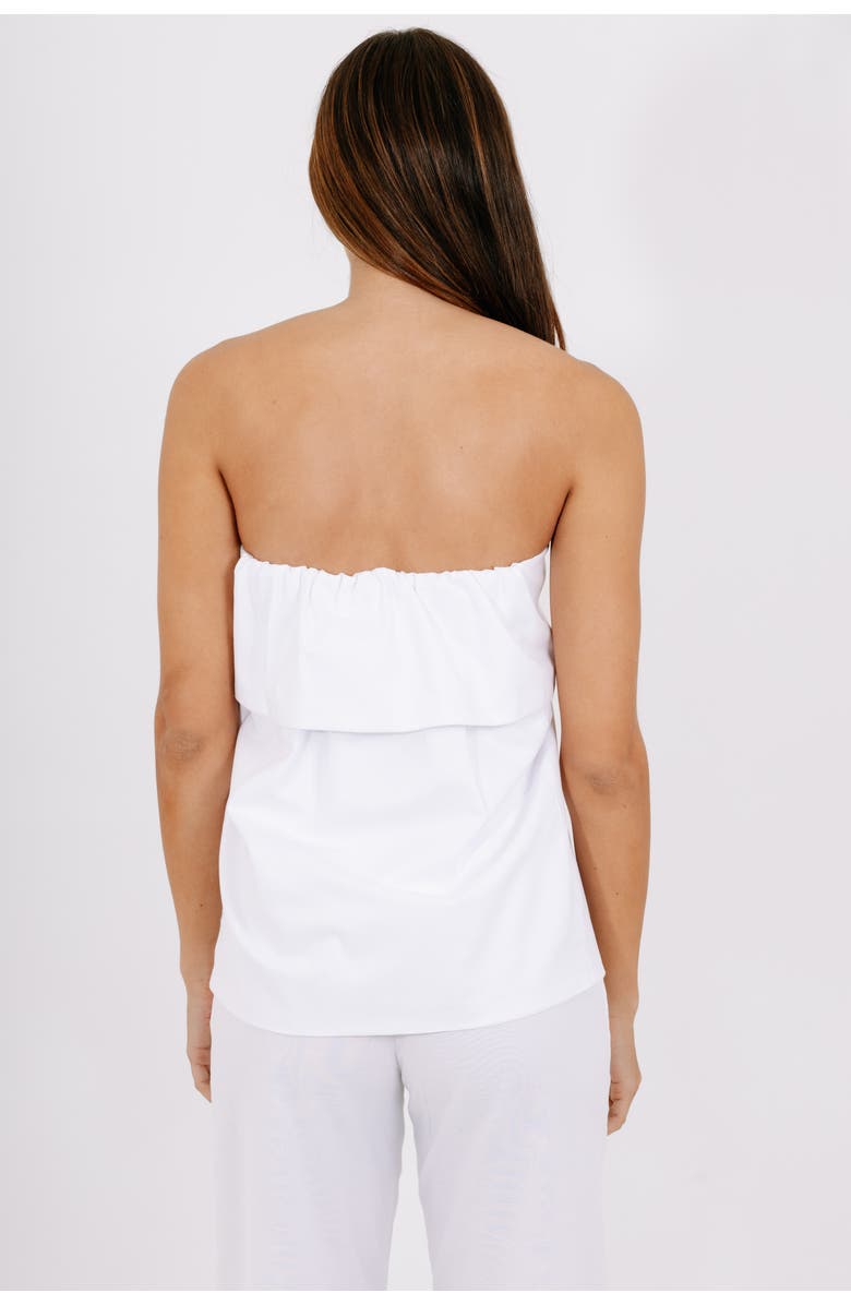 Valentina Gordon Breeze Strapless Top, Alternate, color, White