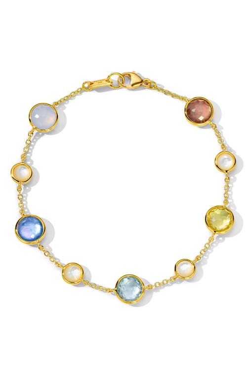 Ippolita Lollipop 9-stone Link Bracelet In Gold
