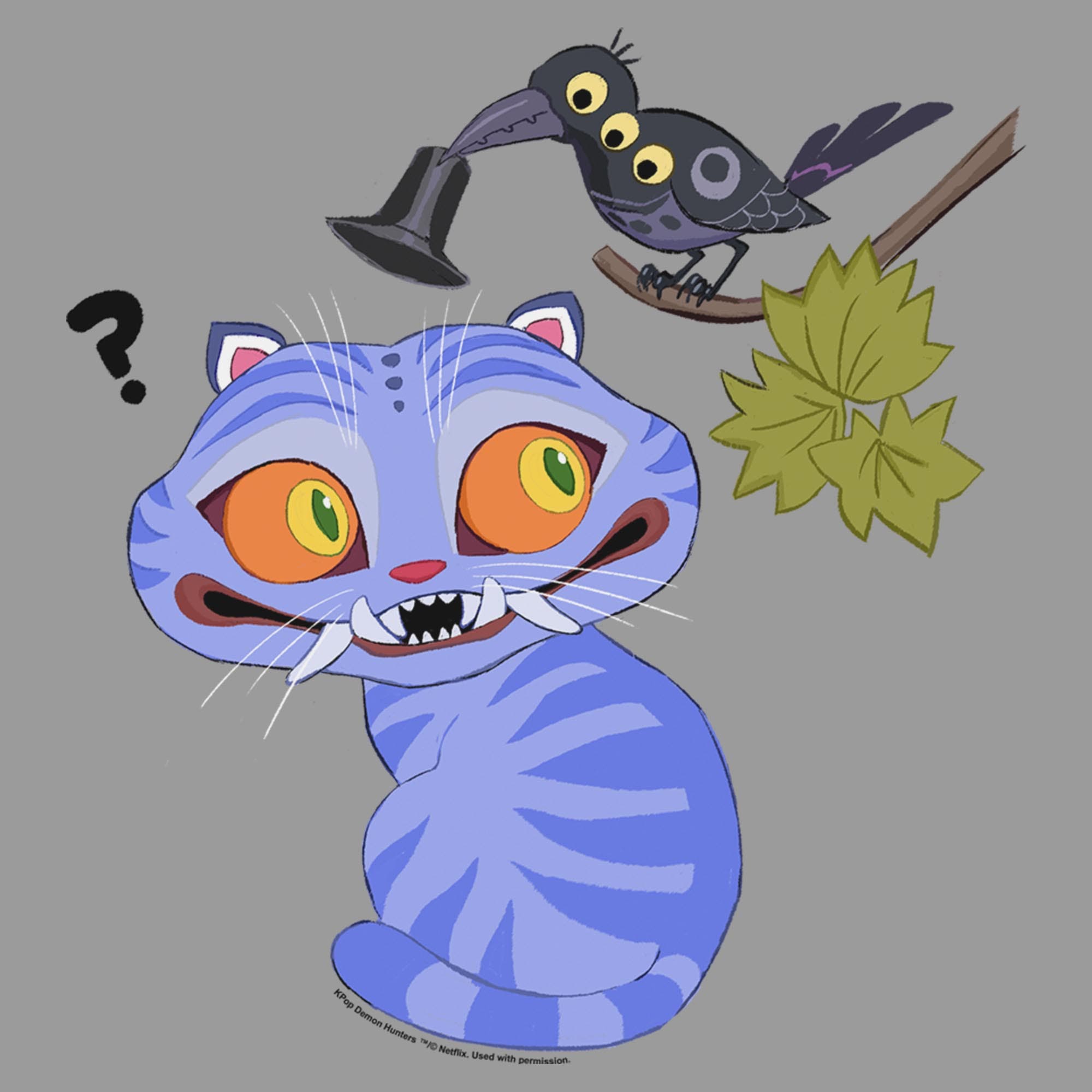 KPop Demon Hunters Junior's Derpy And Magpie Playful Pets Long Sleeve ...