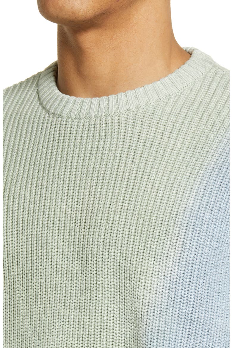 Tie Dye Organic Cotton Sweater, Alternate, color, GOOD GREY MULTI