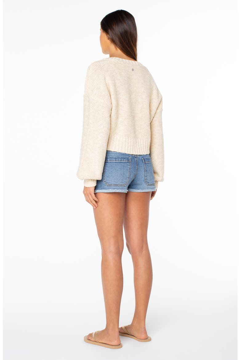 Study Hall V-Neck Sweater, Alternate, color, PARCHMENT
