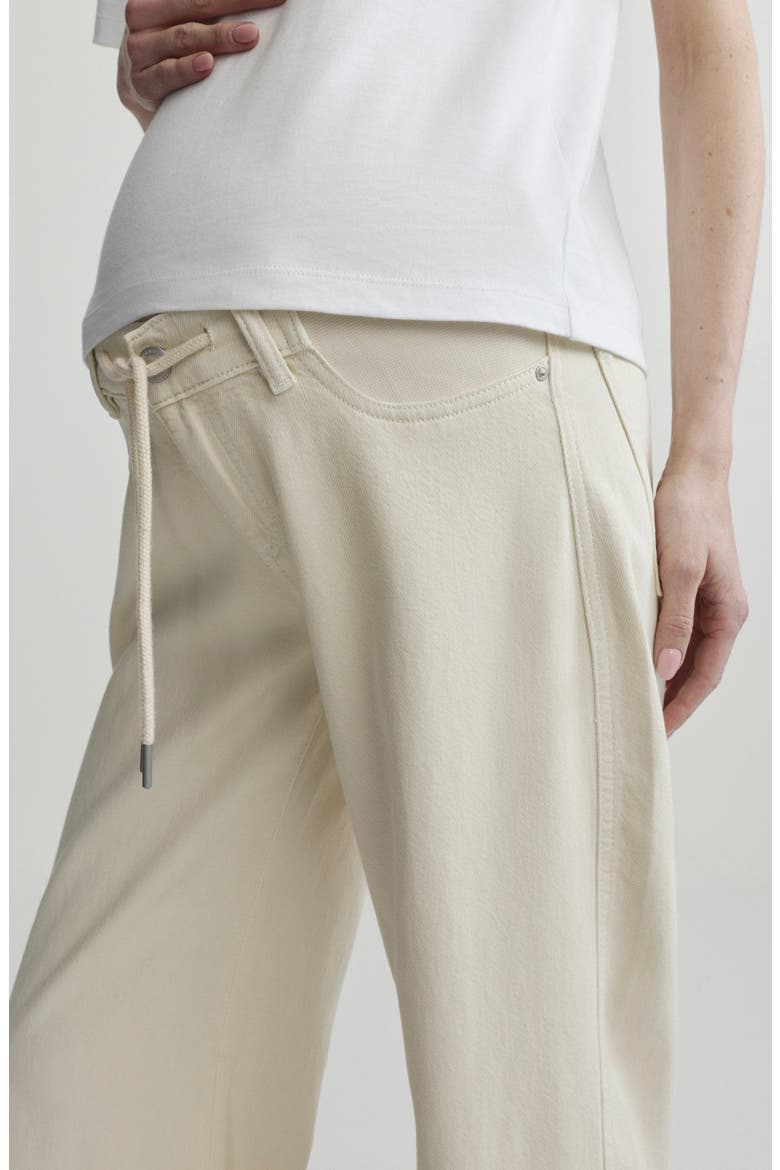Maternity Taylor Relaxed Barrel Jeans, Alternate, color, FLAX AURA