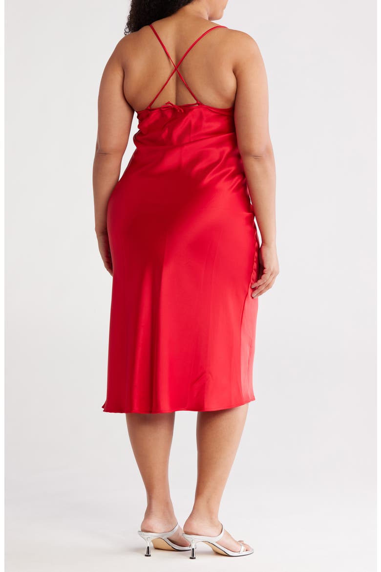 Satin Slipdress, Alternate, color, RED