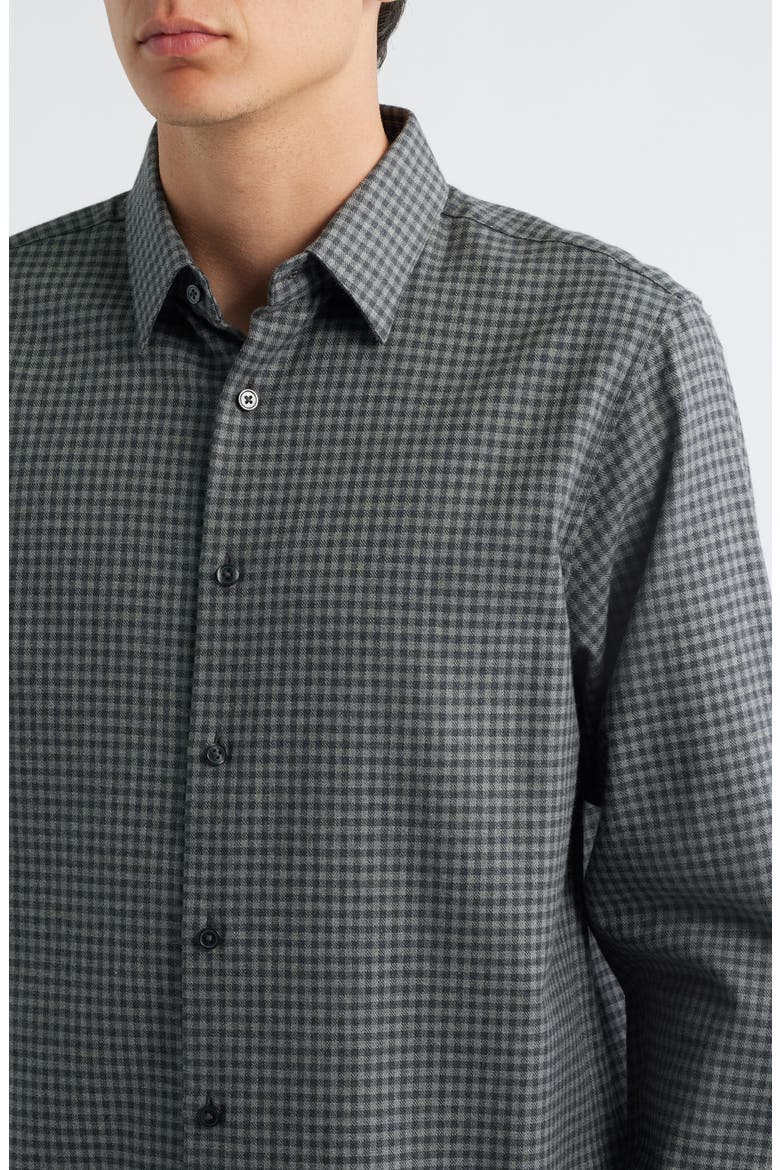 Irving Standard Fit Cotton Gingham Button-Up Shirt, Alternate, color, CHARCOAL MULTI
