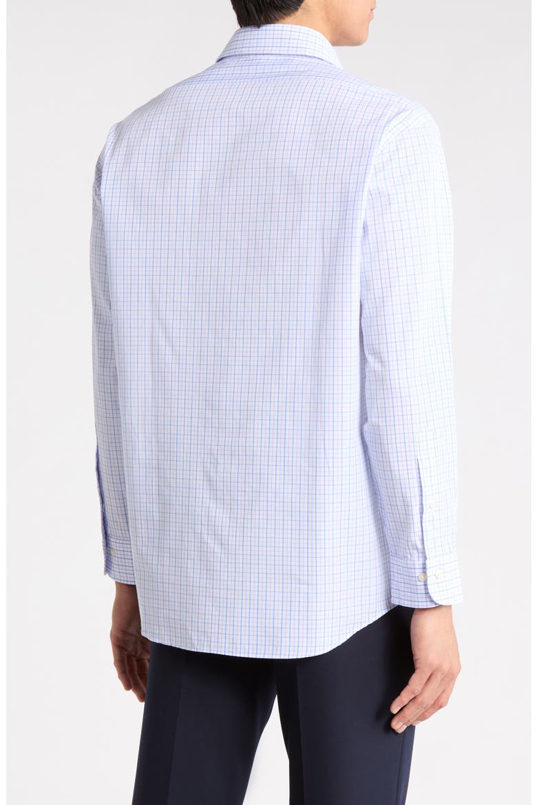 Regular Fit Plaid Cotton Dress Shirt, Alternate, color, LIGHT PASTEL PURPLE
