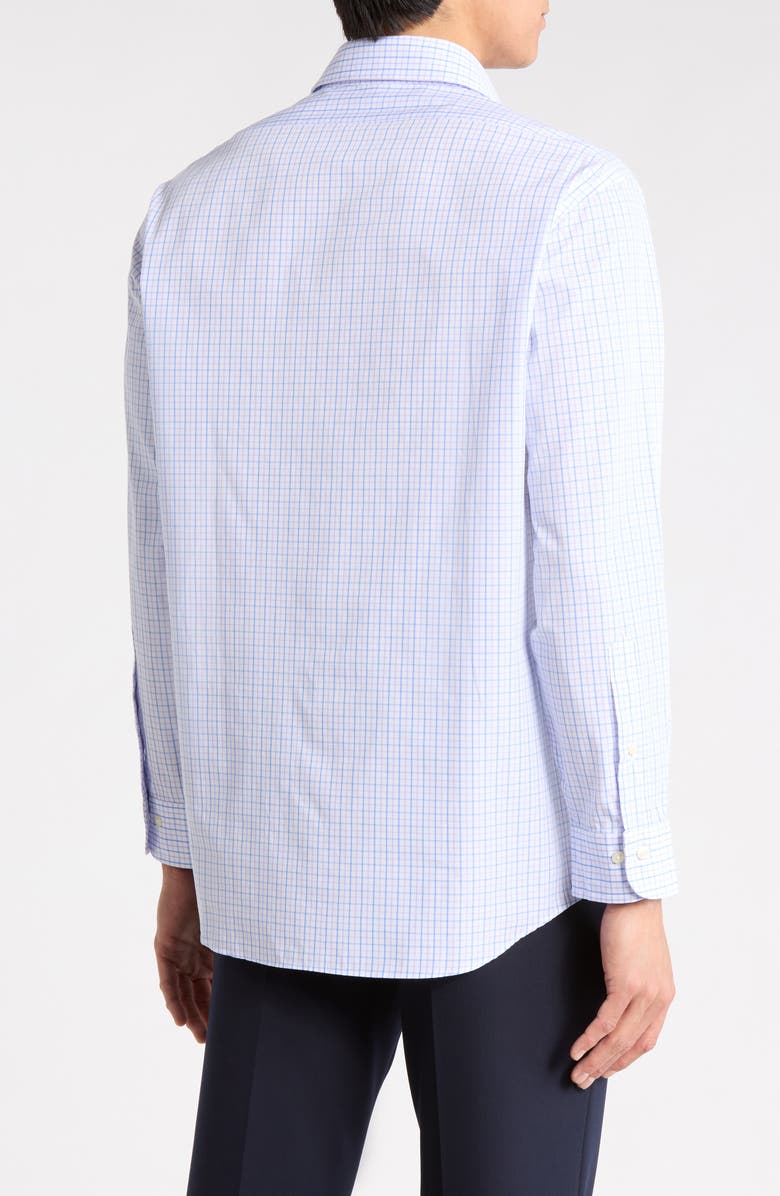 Brooks Brothers Regular Fit Plaid Cotton Dress Shirt, Alternate, color, Light Pastel Purple