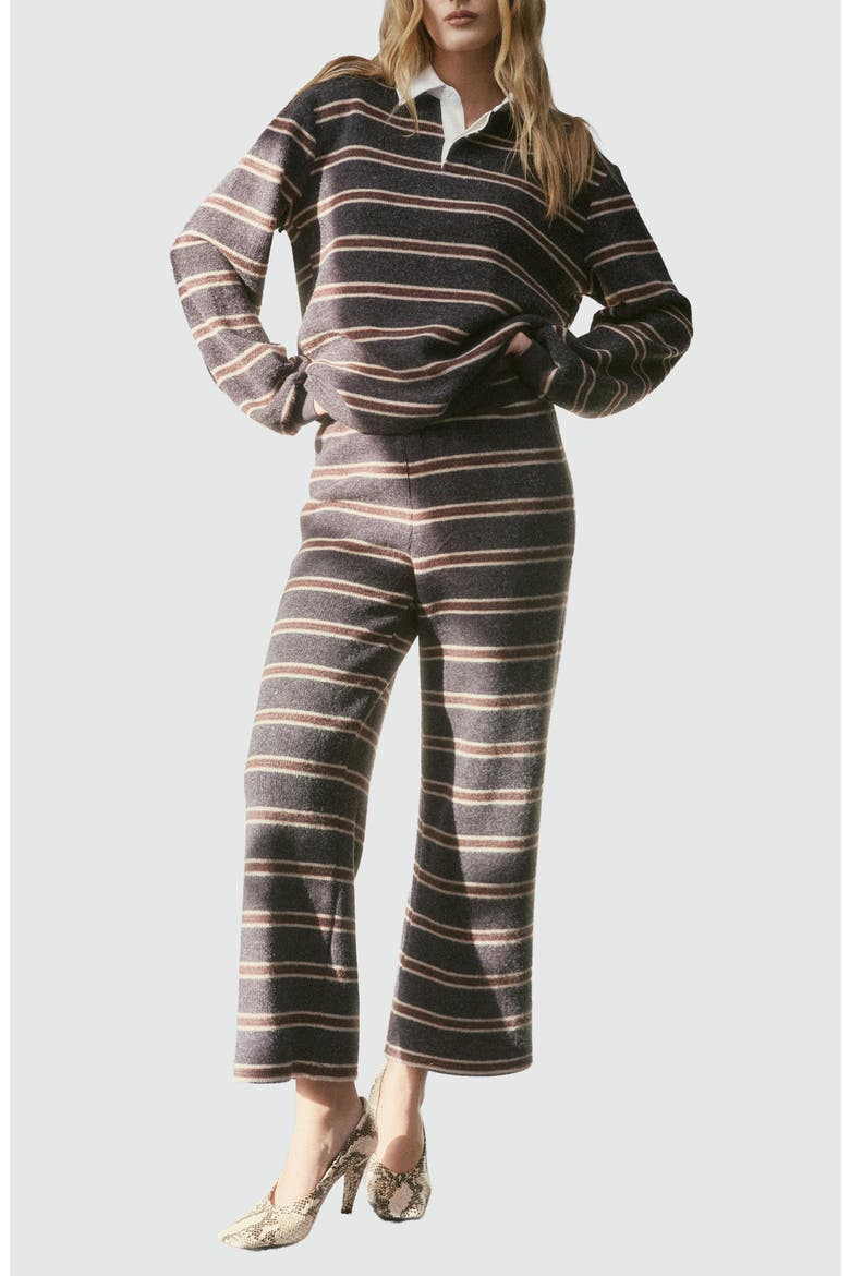 Bradley Striped Wide Leg Knit Pants, Alternate, color, NAVY MULTI